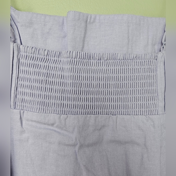 The Ophelia Sleeveless Linen Slim Mini Dress by Maeve in Lilac Purple, Size 12 - Picture 10 of 15